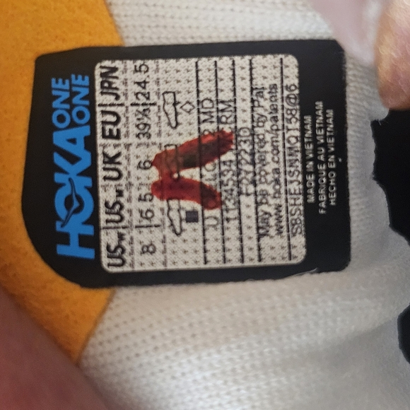 Hoka White and Teal Athletic Shoes - Picture 10 of 12